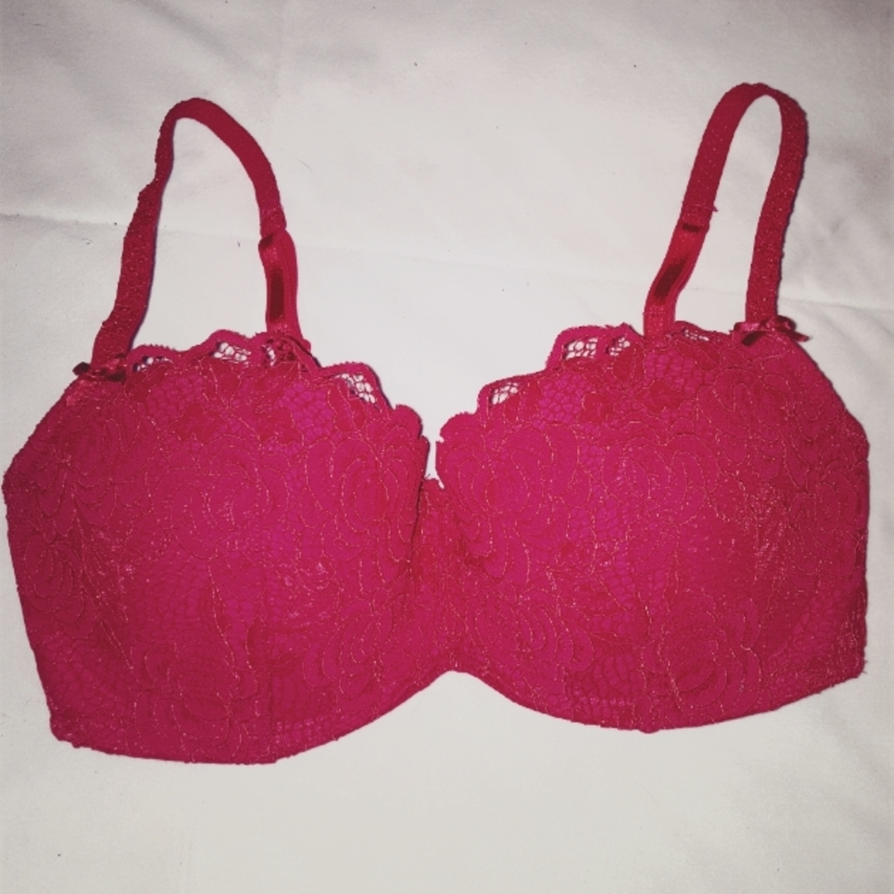 Aldo red lace bra size 34dd